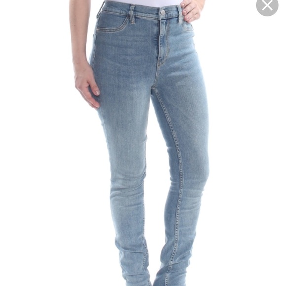 Free People stretch denim jeans (lt denim) NWT